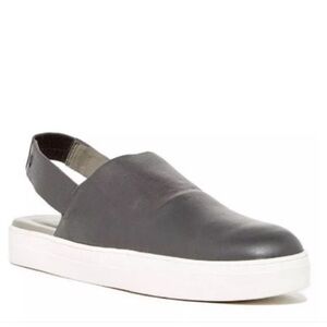 EILEEN FISHER Size 7.5 Women’s GoGo Black Leather Slingback Sneakers